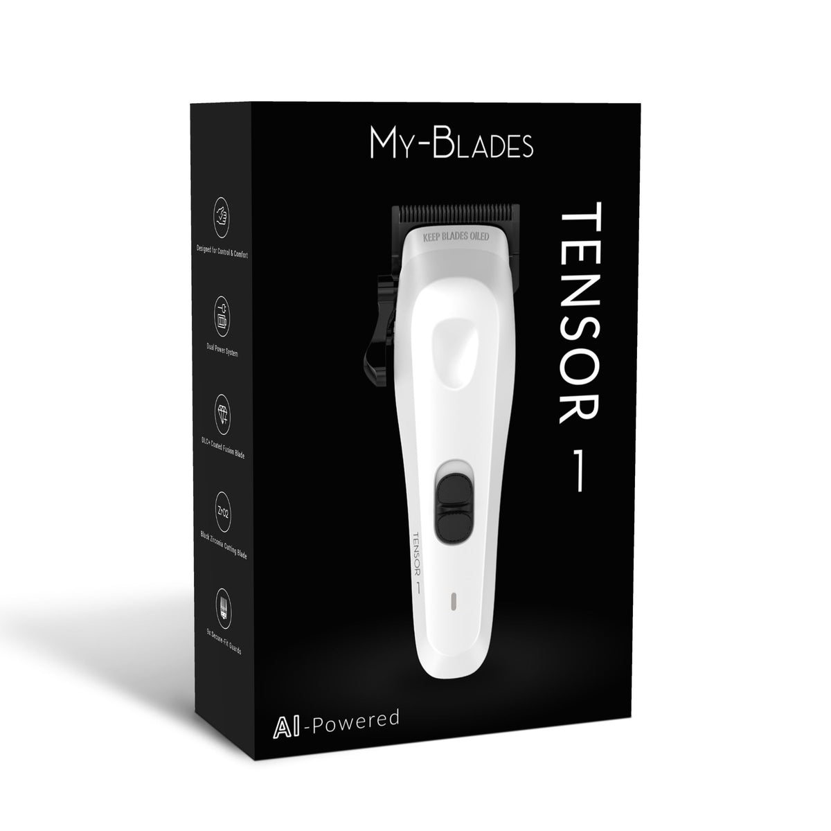 Tensor 1 White - حلاقة وماكينة قص شعر احترافية تعمل بالذكاء الذكاء الاصطناعي